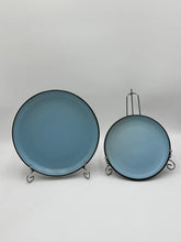12 Pcs Blue and Matte Black Glazed Stoneware Breakfast Set ✨