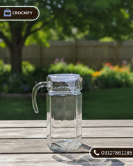 1250 ML DELISOGA Fine Glass Water Jug with Lid