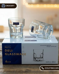 6 Pcs DELISOGA Fine Glass Set 🥂✨