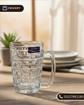 6 Pcs DELISOGA Fine Textured Glass Mugs