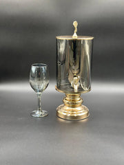 7 Pcs Golden/Silver Glass Dispenser Set