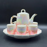 Double Shaded Radiant 8 Pcs Teaset with Rotating Tray