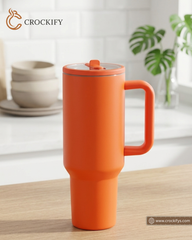 1200ml Stainless Steel Vacuum Insulated Travel Tumbler with Handle & Lid
