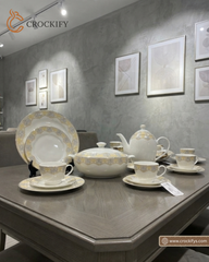 61 Pcs Super Bone China Dinner Set.