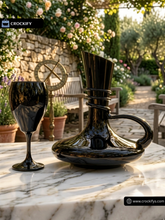 7 Pcs Special Black Turkey Glass Stylish Water Set