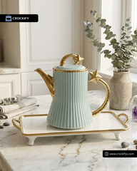 Star Design ☕ - 8 PCS Tea Set With Tray