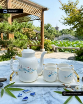 Elegant Scenery ☕ - 8 PCS Tea Set With Tray