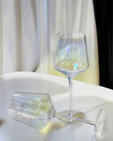 4 Pcs Danny Home Broad Rainbow Wine Glass Set