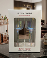 4 Pcs Danny Home Slim Rainbow Wine Glass Set