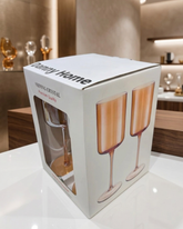 4 Pcs Danny Home Slim Golden Wine Glass Set