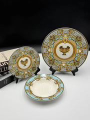 18 Pcs Versace Bone China Plate Set 👑