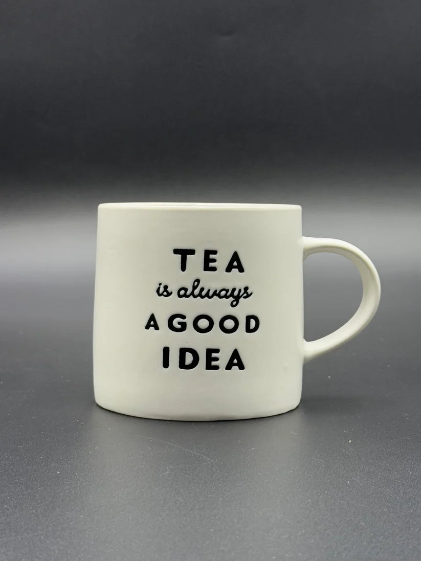 Coffee/Tea Slogan Embossed Mugs✨