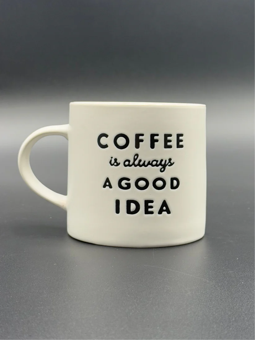 Coffee/Tea Slogan Embossed Mugs✨