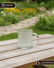 6 Pcs DELISOGA Fine Textured Glass Mugs
