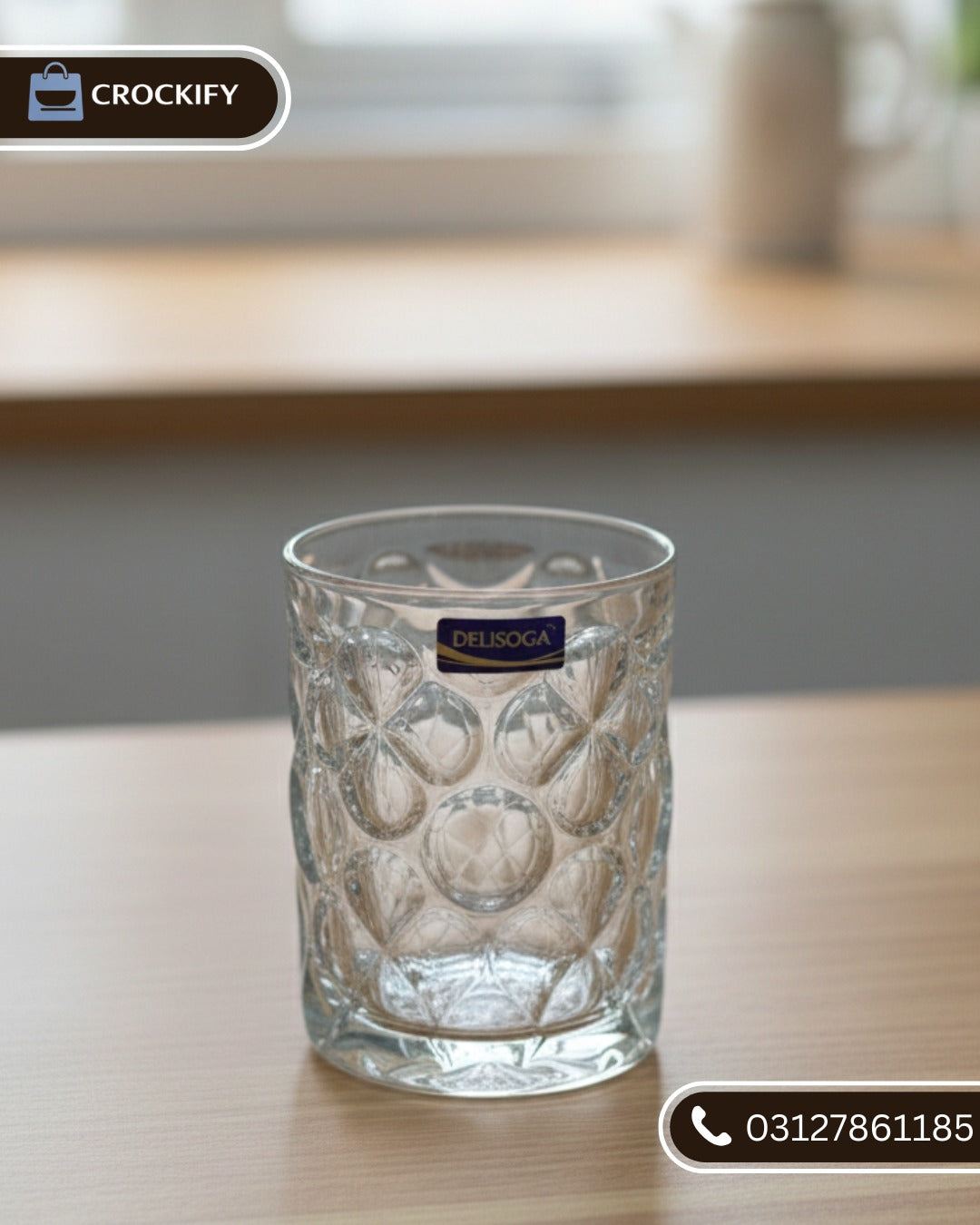 6 Pcs DELISOGA Fine Textured Glass Set