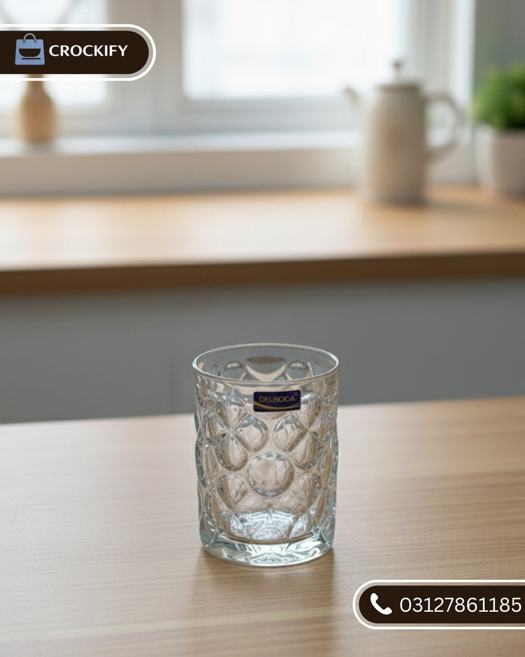 6 Pcs DELISOGA Fine Textured Glass Set
