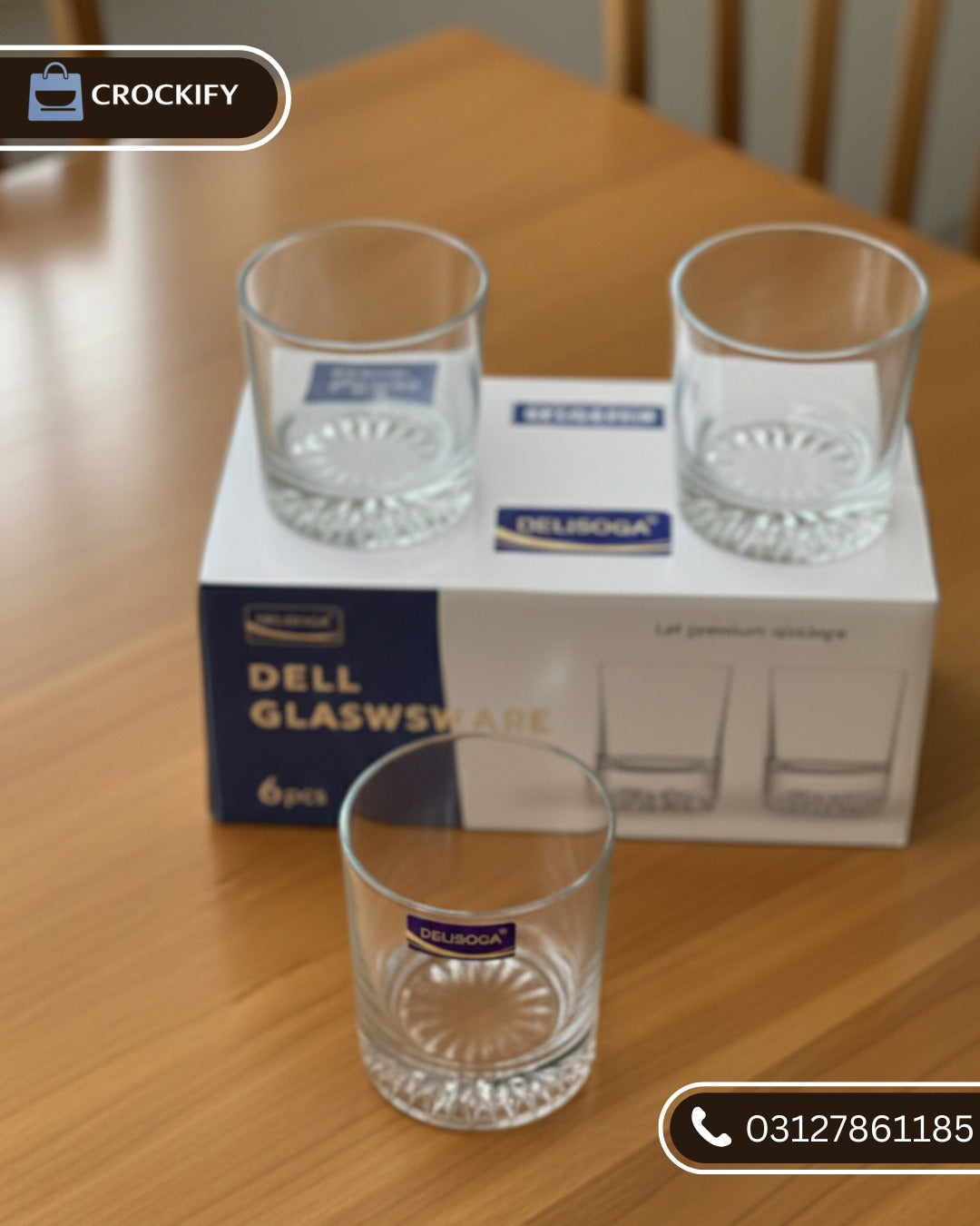 6 Pcs DELISOGA Fine Glass Set