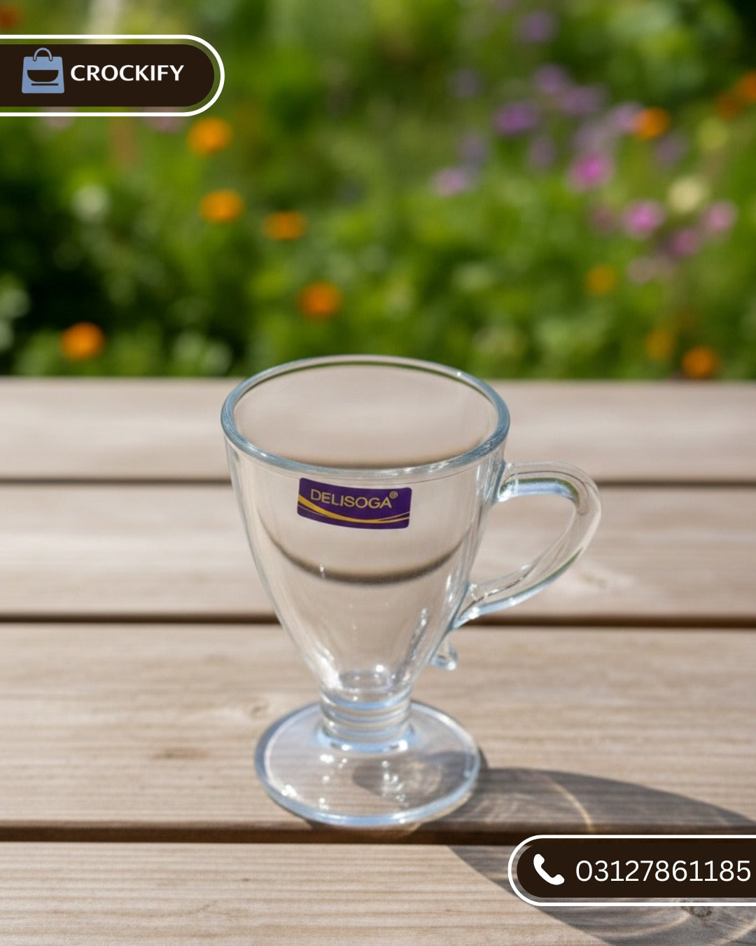 6 Pcs DELISOGA Fine Glass Cups ☕️