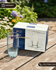 6 Pcs DELISOGA Fine Textured Glass Set