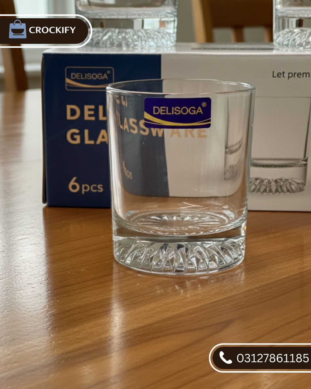 6 Pcs DELISOGA Fine Glass Set