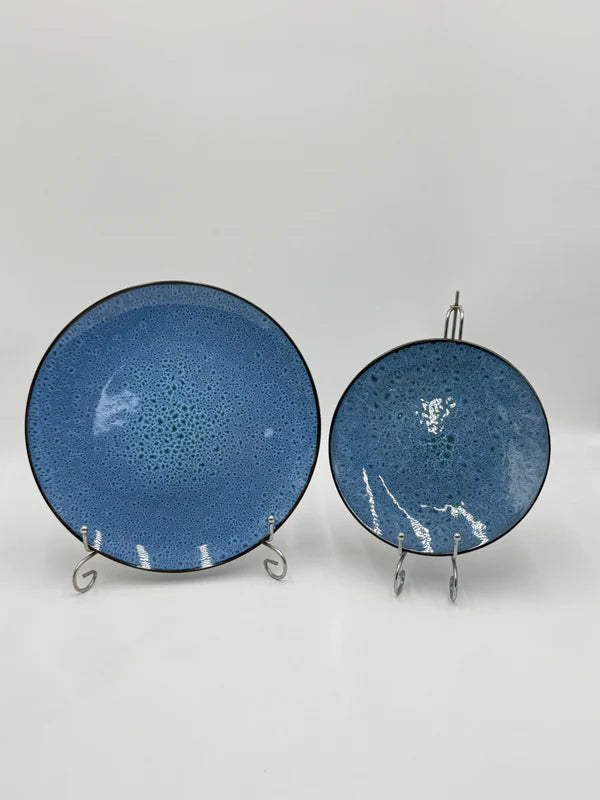 16 Pcs Ocean Mist Reactive Glazed Stoneware Breakfast Set 🌊☀️