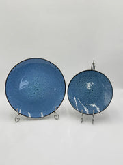 16 Pcs Ocean Mist Reactive Glazed Stoneware Breakfast Set 🌊☀️
