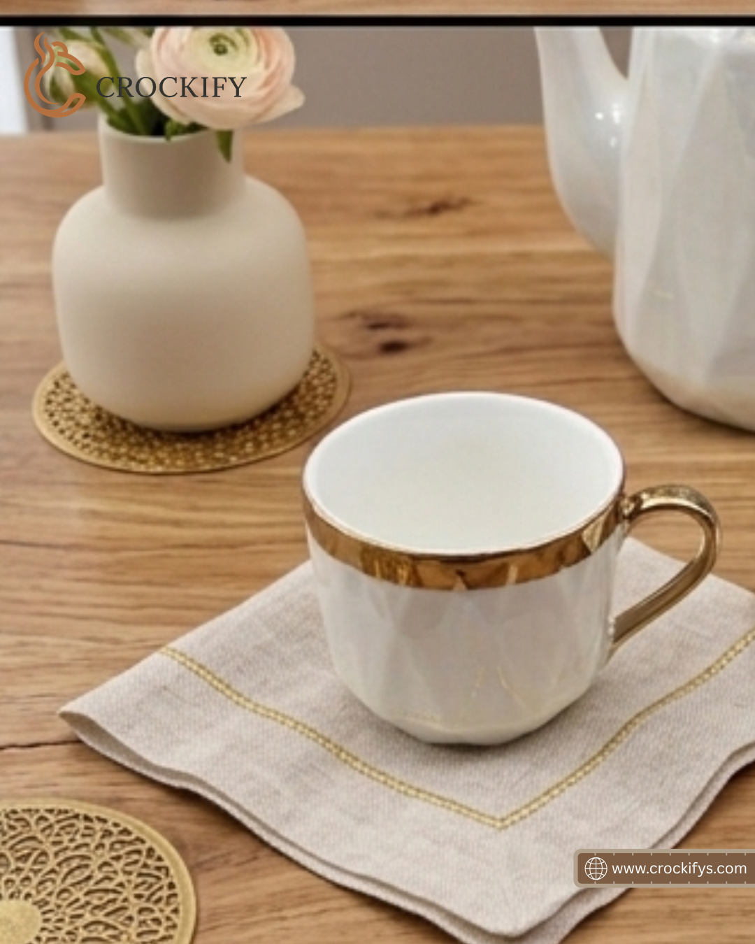 Decent Design ☕ - 8 PCS Tea Set With Tray