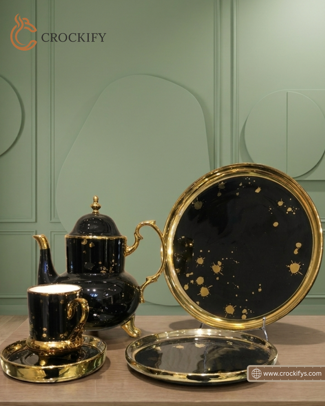 24 Pcs Black Tea Set