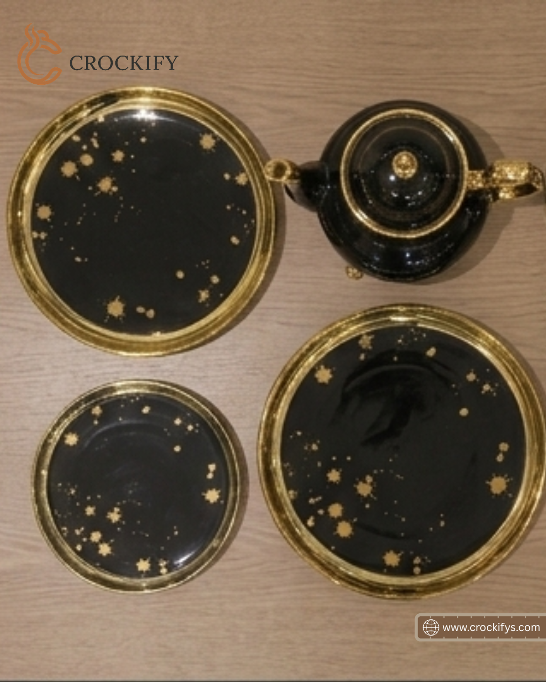 24 Pcs Black Tea Set