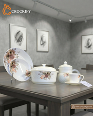 72 Pcs Opal Glassware Dinner Set