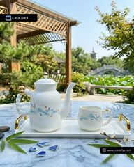 Elegant Scenery ☕ - 8 PCS Tea Set With Tray