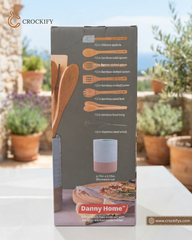 8 Pcs Danny Home Utensils Set with Ceramic Holder
