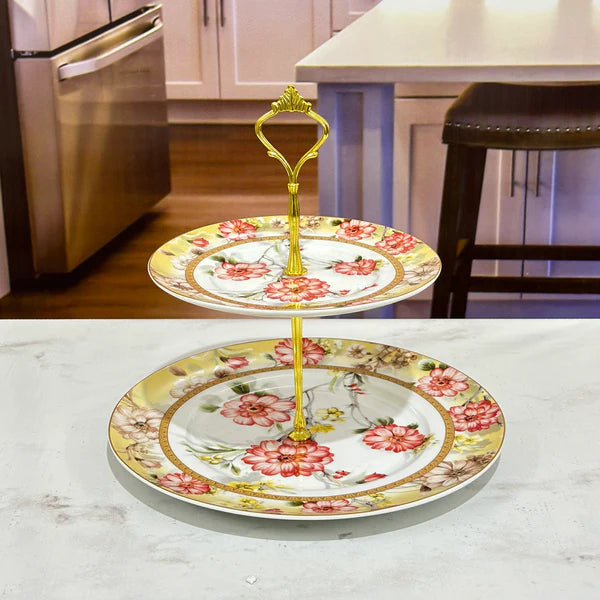 56pcs Super Bone China Chinese Dinner Set with Cake Platter 🍜🍰