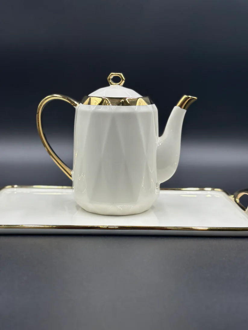 Decent Design ☕ - 8 PCS Tea Set With Tray