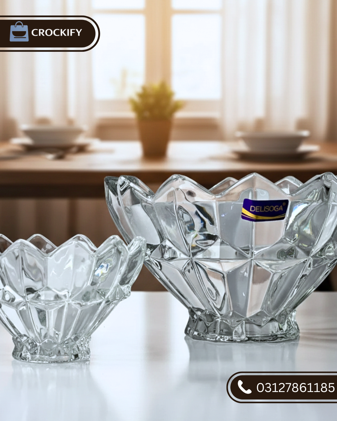 Delisoga 7-Piece Glass Bowl Set