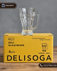 Delisoga  6 PCS Long Neck Mug Set