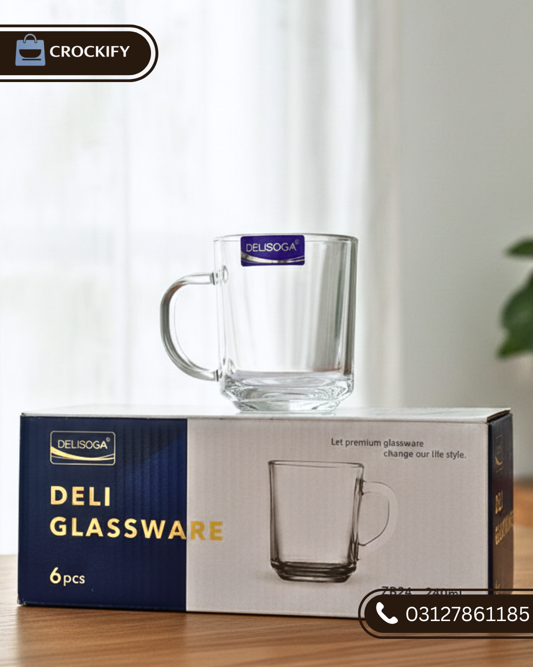 Delisoga  6 Piece Cup Set.