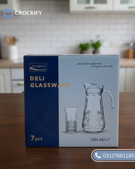7 Pcs DELISOGA Fine Glass Water Set