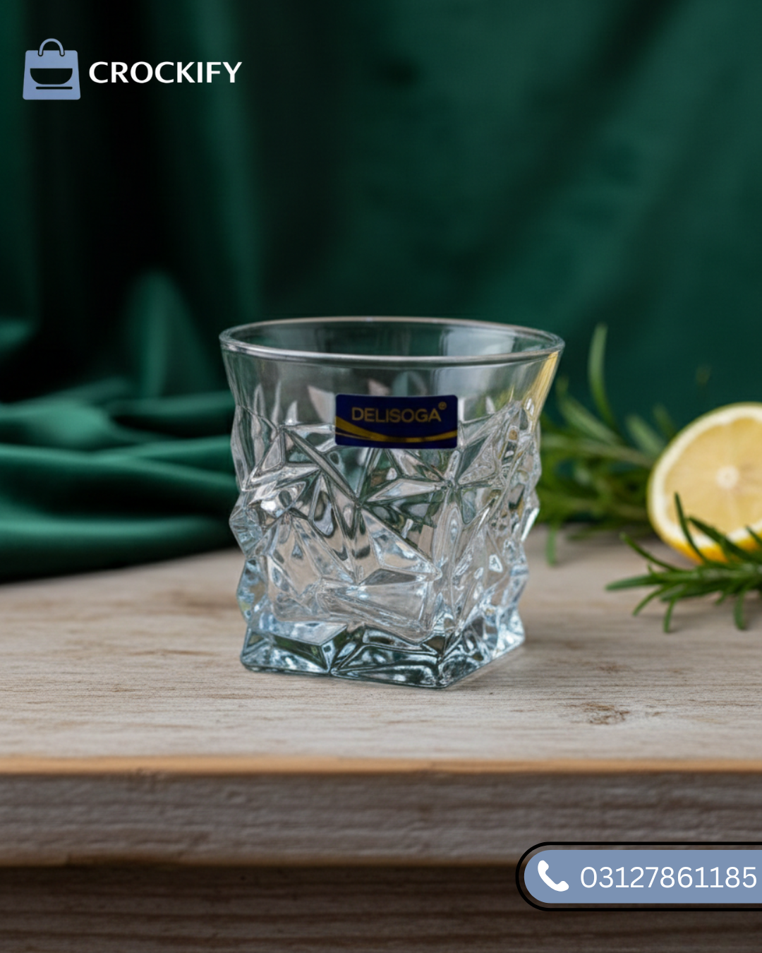 6 Pcs DELISOGA Fine Textured Glass Set