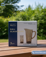 7 Pcs DELISOGA Fine Glass Water Set