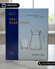 7 Pcs DELISOGA Fine Glass Water Set