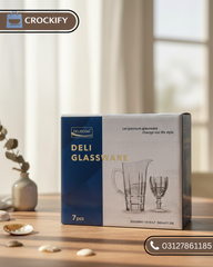 7 Pcs DELISOGA Fine Wine Glass Water Set