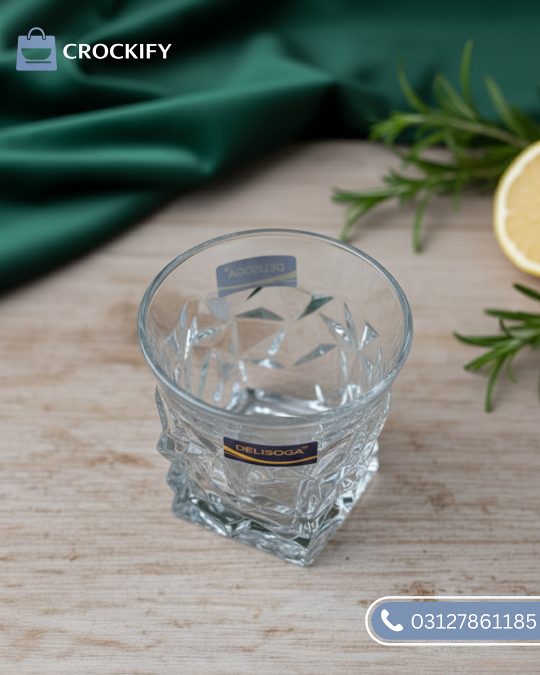 6 Pcs DELISOGA Fine Textured Glass Set
